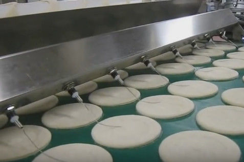 kaufen Einfacher sauberer Pizza-Automat, 3000 Kilogramm /Hr gab Handelspizza-Ausrüstung aus Online-Herstellung