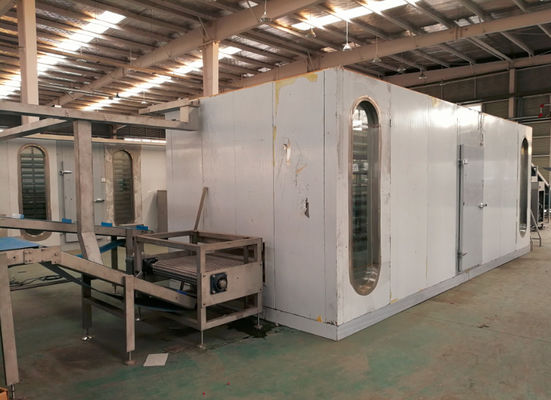 kaufen Teig-Laminiermaschinen-Selbstmaschine 1200 Kilogramm /h-1500kg/h einfrierende, Blätterteig, der Maschine mit Temp herstellt. Von - ℃ 40 Online-Herstellung