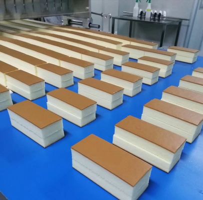 kaufen Volle Chiffon- Kuchen-Belüftung Autonatic für industrielle Kuchen-Produktion mit Grouter und Tunnel-Ofen Online-Herstellung