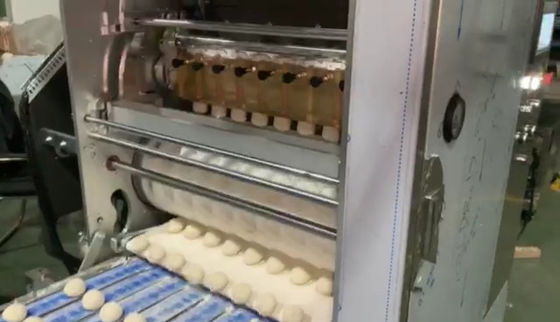 kaufen Traditionelle automatische Tortilla-Maschine kontrolliert durch PLC des Teilens der Rundungsund drückenden Art Online-Herstellung