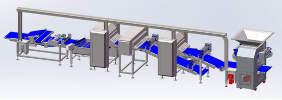 kaufen Flexible Gebäck-Teig-Laminiermaschinen-Maschine mit Multirollers-Modularität Online-Herstellung