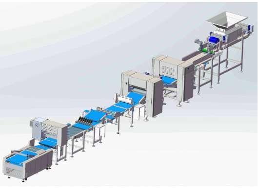 kaufen Industrielle Bäckerei-Ausrüstung Ciabatta 1000kg/Hr mit Chunker Online-Herstellung